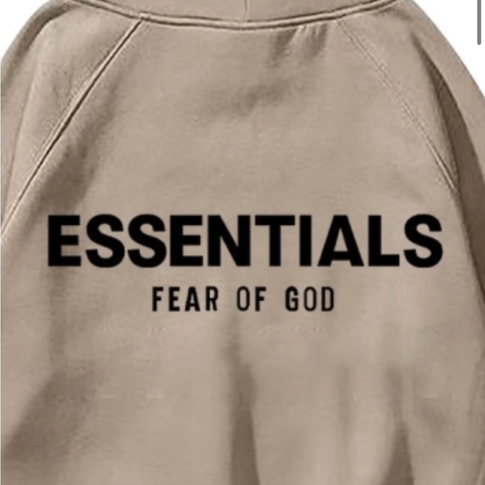 Fear of God Essentials Brown Hoodie